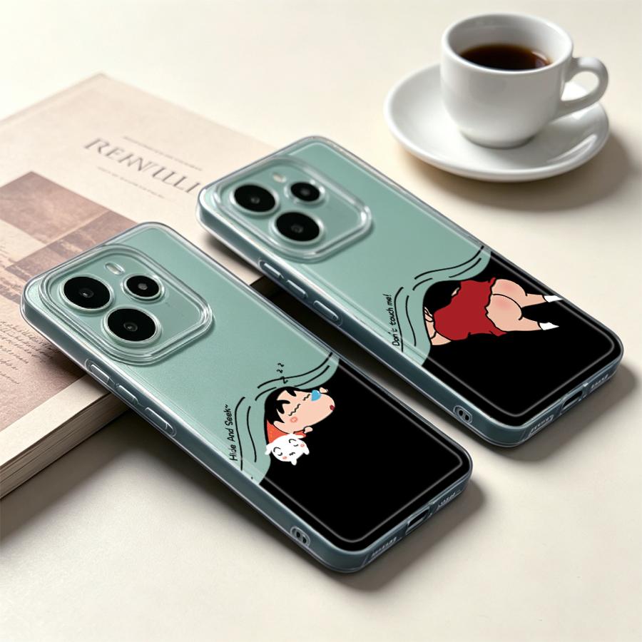 Xiaomi Redmi Note 14 - Cartoon Shin-ChanS Soft Phone Cover Case