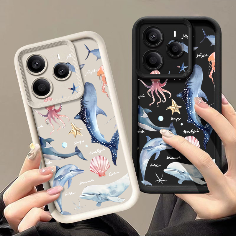 Cute Dolphin Patterned Soft Ca - Xiaomi Redmi Note 13 ulasan dan harga