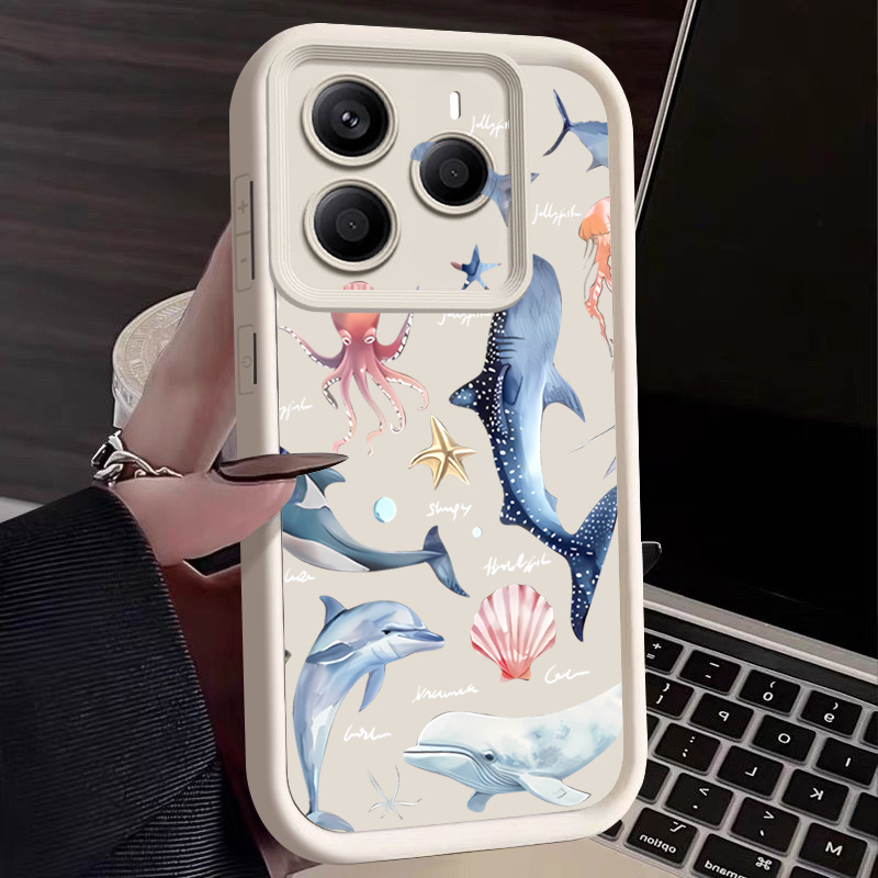 Cute Dolphin Patterned Soft Ca - Xiaomi Redmi Note 13 ulasan dan harga